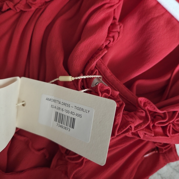 Doen Amoretta Dress In Tigerlily NWT - Picture 7 of 8